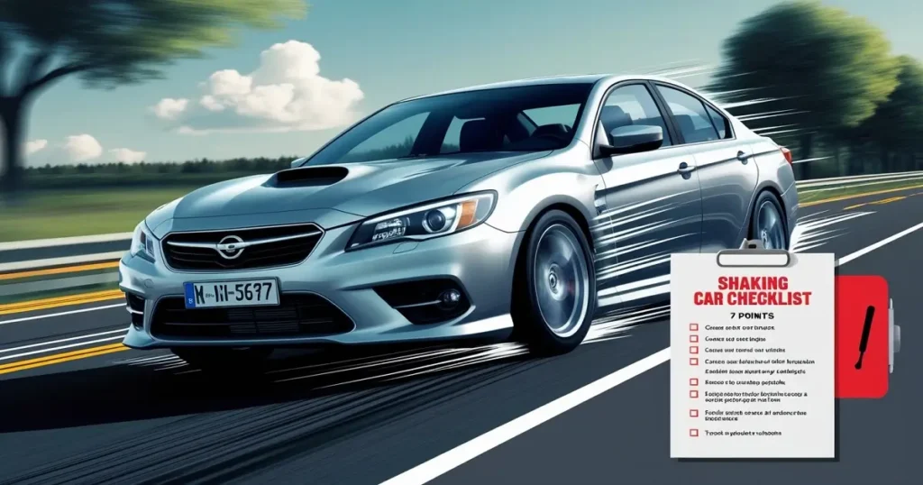 Car shakes at high speed? 7 causes and how to fix it.