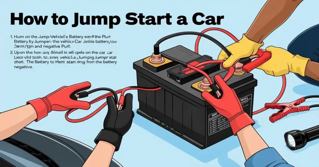 How to jump start a car: 5 simple steps for a dead battery.