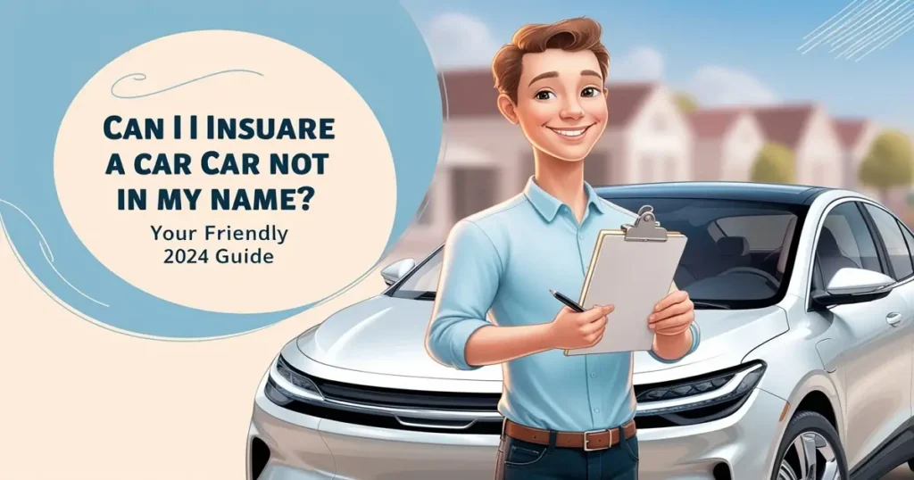 Can I Insure a Car Not in My Name? 5 Policy Secrets