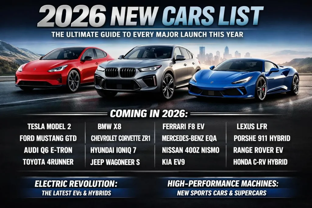 2026 New Cars List: The Ultimate Guide to Every Major Launch This Year